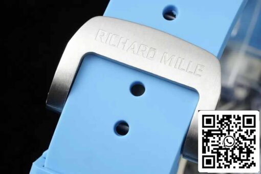 Richard Mille RM053-02 Tourbillon 1:1 Best Edition RM Factory Blue Rubber Strap - Image 3