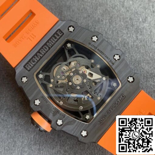 Richard Mille RM35-02 1:1 Best Edition KV Factory V3 Orange Strap - Image 2