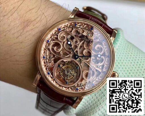 Patek Philippe Tourbillon Sapphire 1:1 Best Edition Rose Gold Swiss Tourbillon - Image 9