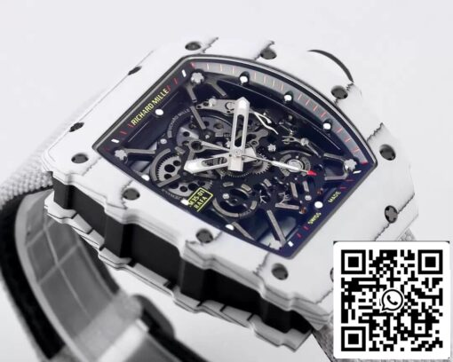 Richard Mille RM35-01 1:1 Best Edition BBR Factory White Carbon Fiber Case - Image 3