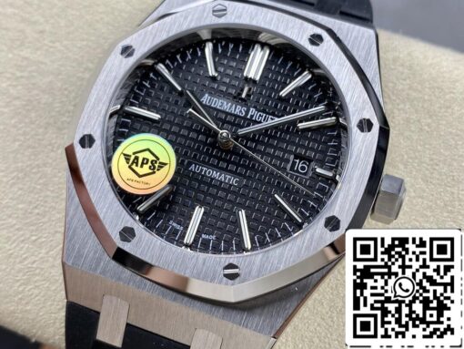 Audemars Piguet Royal Oak 15400 1:1 Best Edition APS Factory Black Rubber Strap EU Watch Store