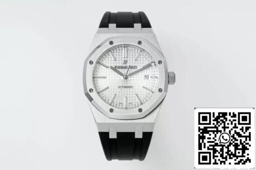 Audemars Piguet Royal Oak 15400 1:1 Best Edition APS Factory White Dial Rubber Strap EU Watch Store