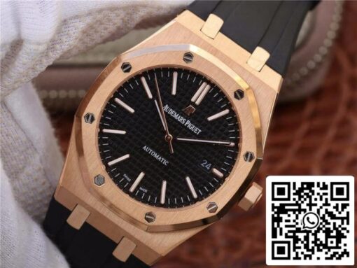 Audemars Piguet Royal Oak 15400OR.OO.D002CR.01 JF Factory 1:1 Best Edition Swiss ETA3120 Black Dial EU Watch Store