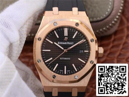 Audemars Piguet Royal Oak 15400OR.OO.D002CR.01 JF Factory 1:1 Best Edition Swiss ETA3120 Black Dial EU Watch Store