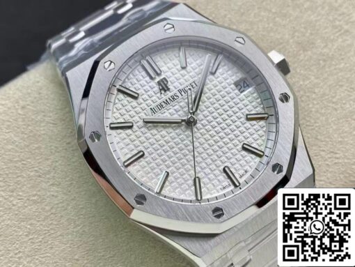 Audemars Piguet Royal Oak 15500ST.OO.1220ST.04 1:1 Best Edition ZF Factory V2 Version White Dial EU Watch Store