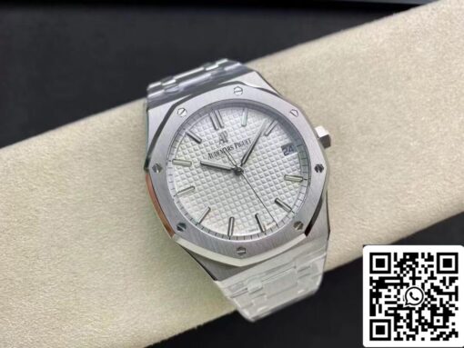 Audemars Piguet Royal Oak 15500ST.OO.1220ST.04 1:1 Best Edition ZF Factory V2 Version White Dial EU Watch Store