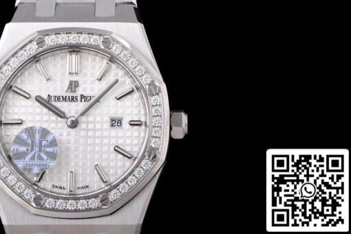 Audemars Piguet Royal Oak 67651ST.ZZ.1261ST.01 1:1 Best Edition JF Factory White Dial Swiss Quartz EU Watch Store