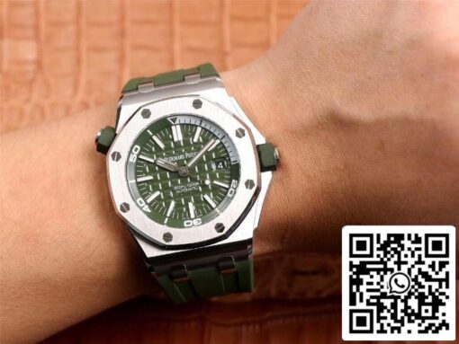 Audemars Piguet Royal Oak Offshore 15710ST.OO.A052CA.01 1:1 Best Edition JF Factory Green Dial Swiss Cal.3120 EU Watch Store