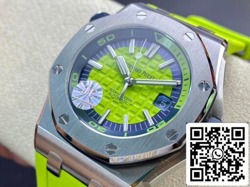 Audemars Piguet Royal Oak Offshore Diver 15710ST.OO.A038CA.01 JF Factory 1:1 Best Edition Swiss ETA3120 Green Textured Dial EU Watch Store