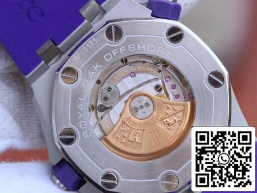 Audemars Piguet Royal Oak Offshore Diver 15710ST.OO.A077CA.01 1:1 Best Edition Swiss ETA3120 Superlumed Purple textured dial EU Watch Store