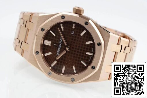 Audemars Piguet Royal Oak Quartz 33MM 67650OR.OO.1261OR.01 1:1 Best Edition ZF Factory Brown Dial EU Watch Store