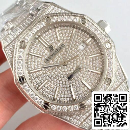 Audemars Piguet Royal Oak Series 15400.OR 1:1 Best Edition Swiss ETA3120 Full Diamond Dial EU Watch Store