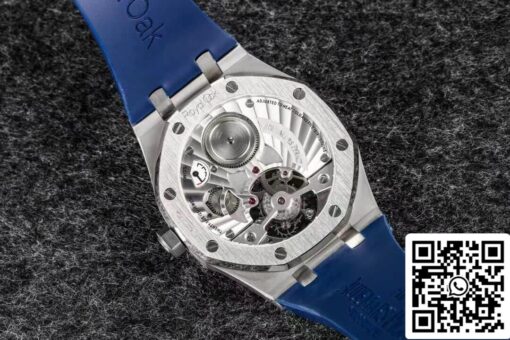 Audemars Piguet Royal Oak Tourbillon 1:1 Best Edition R8 Factory V3 Blue Rubber Strap EU Watch Store