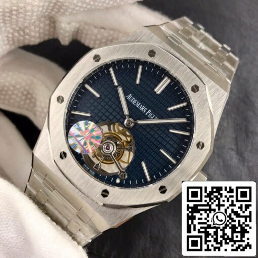 Audemars Piguet Royal Oak Tourbillon 26510ST.OO.1220ST.01 1:1 Best Edition JF Factory Blue Dial EU Watch Store