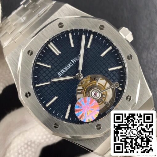 Audemars Piguet Royal Oak Tourbillon 26510ST.OO.1220ST.01 1:1 Best Edition JF Factory Blue Dial EU Watch Store