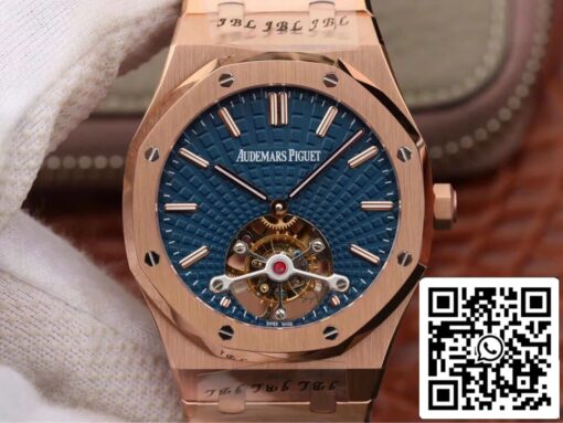 Audemars Piguet Royal Oak Tourbillon 26522OR.OO.1220OR.01 1:1 Best Edition JF Factory Blue Dial EU Watch Store