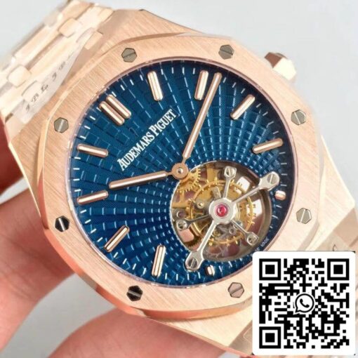 Audemars Piguet Royal Oak Tourbillon 26522OR.OO.1220OR.01 R8 Factory 1:1 Best Edition Swiss Tourbillon Blue Dial EU Watch Store