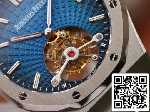 Audemars Piguet Royal Oak Tourbillon 26522TI.OO.1220TI.01 1:1 Best Edition JF Factory Smoky Blue Dial EU Watch Store