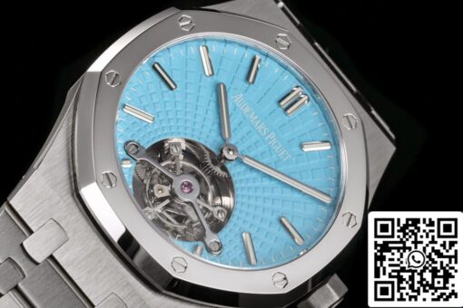 Audemars Piguet Royal Oak Tourbillon 26530PT.OO.1220PT.01 1:1 Best Edition R8 Factory Blue Dial US Replica Watch