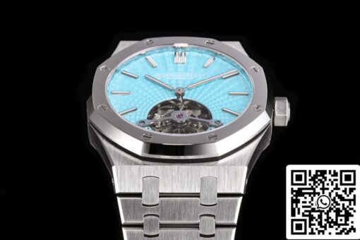 Audemars Piguet Royal Oak Tourbillon 26530PT.OO.1220PT.01 1:1 Best Edition R8 Factory Blue Dial US Replica Watch