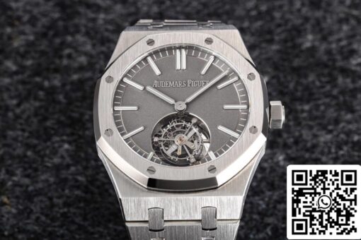 Audemars Piguet Royal Oak Tourbillon 26530TI.OO.1220TI.01 1:1 Best Edition R8 Factory Dark Grey Dial US Replica Watch