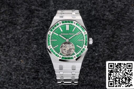 Audemars Piguet Royal Oak Tourbillon 26532IC.EE.1220TI.01 1:1 Best Edition R8 Factory Green Dial US Replica Watch