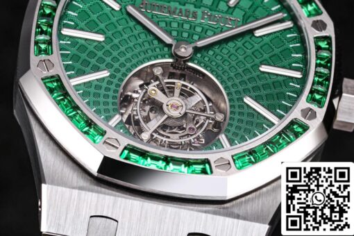 Audemars Piguet Royal Oak Tourbillon 26532IC.EE.1220TI.01 1:1 Best Edition R8 Factory Green Dial US Replica Watch