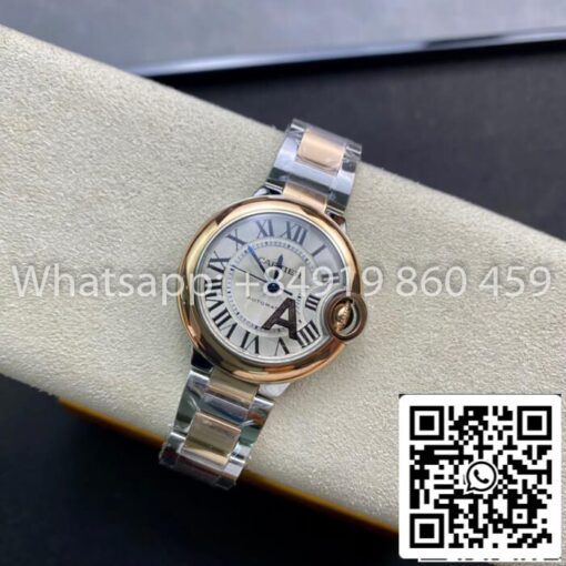 Ballon Bleu De Cartier 28MM W3BB0005 1:1 Best Edition V6 Factory Diamond Dial US Replica Watch