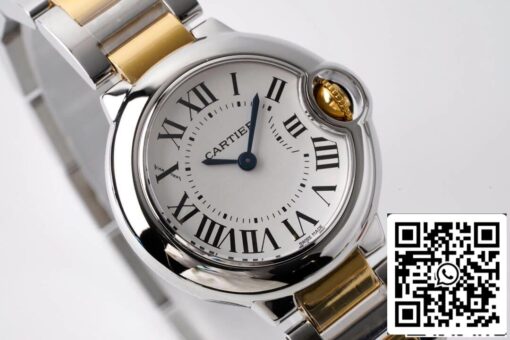 Ballon Bleu De Cartier 28MM W69007Z3 1:1 Best Edition AF Factory White Dial US Replica Watch