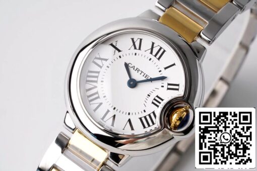 Ballon Bleu De Cartier 28MM W69007Z3 1:1 Best Edition AF Factory White Dial US Replica Watch