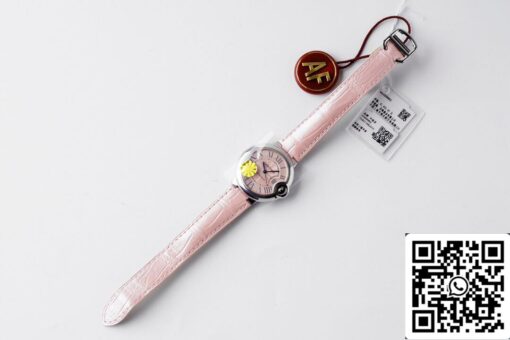 Ballon Bleu De Cartier WSBB0002 33MM 1:1 Best Edition AF Factory Pink Dial US Replica Watch