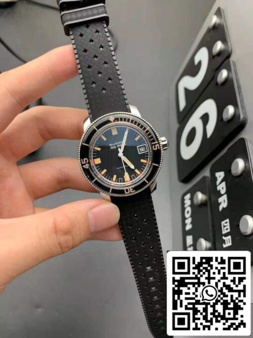 Blancpain Fifty Fathoms Barakuda 5008B 1130 B52A 1:1 Best Edition ZF Factory Black Dial US Replica Watch