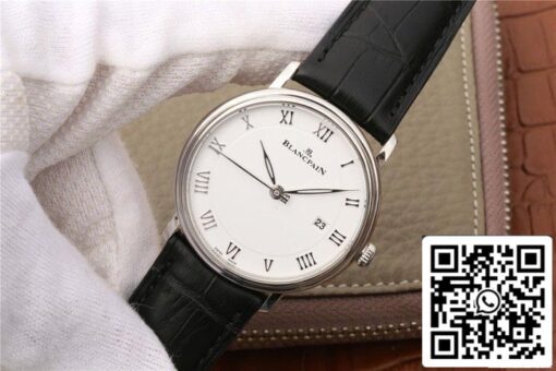 Blancpain Villeret 6651-1127-55B 1:1 Best Edition ZF Factory White Dial US Replica Watch