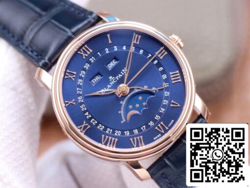 Blancpain Villeret 6654-3640-55 1:1 Best Edition OM Factory V3 Rose Gold US Replica Watch