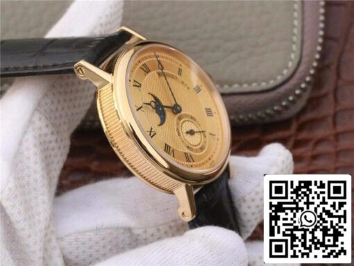 Breguet Classique Moonphase 4396 Men Watches 1:1 Best Edition Swiss ETA5165R Gold Dial US Replica Watch