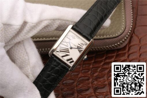 Cartier Tank W5200018 1:1 Best Edition K11 Factory White Dial US Replica Watch