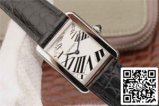 Cartier Tank W5200018 1:1 Best Edition K11 Factory White Dial US Replica Watch