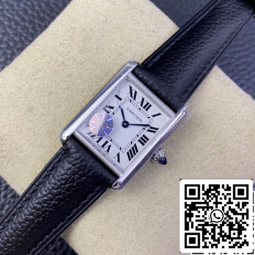 Cartier Tank WSTA0042 1:1 Best Edition AF Factory Leather Strap US Replica Watch