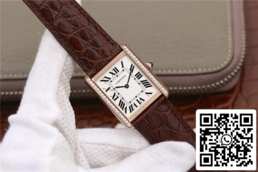 Cartier Tank WT200005 1:1 Best Edition K11 Factory White Dial US Replica Watch