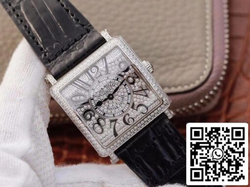 Franck Muller Master Square Ladies 6002 M QZ D GF Factory 1:1 Best Edition Swiss Quartz silver dial US Replica Watch