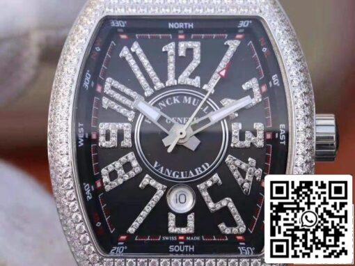 Franck Muller Vanguard V45.SC.DT.D.NBR.CD.5N.NR 1:1 Best Edition Swiss ETA2824-2 US Replica Watch