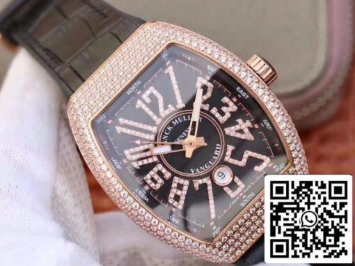 Franck Muller Vanguard V45.SC.DT.D.NBR.CD.5N.NR 1:1 Best Edition Swiss ETA2824-2 rosegold US Replica Watch