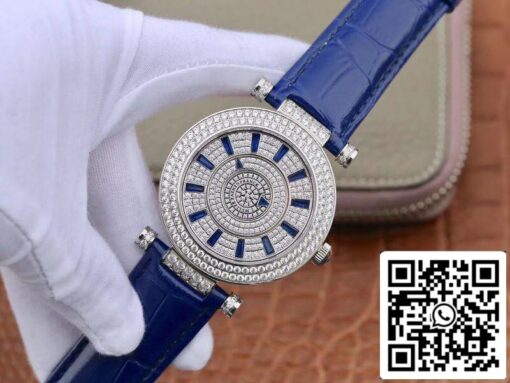 Franck Muller White Gold Double Mystery DM42D2RCD GS Factory 1:1 Best Edition Diamond Watch Swiss FM.800 US Replica Watch