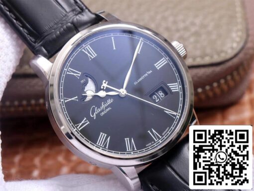 Glashutte Senator 1-36-04 1:1 Best Edition V9 Factory Blue Dial US Replica Watch