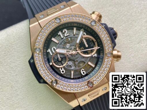 Hublot BIG BANG 421.OX.1180.RX.1104 1:1 Best Edition ZF Factory Skeleton Dial US Replica Watch