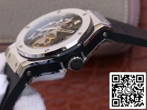 Hublot Big Bang hollow tourbillon Swiss Seagull hand-winding tourbillon movement Skeleton Dial US Replica Watch