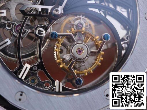 Hublot Big Bang hollow tourbillon Swiss Seagull hand-winding tourbillon movement Skeleton Dial US Replica Watch