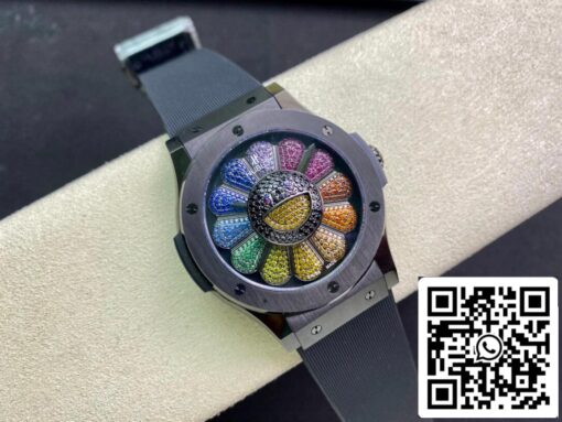 Hublot Classic Fusion Takashi Murakami 507.CX.9000.RX.TAK21 1:1 Best Edition Sunflower Color Dial US Replica Watch