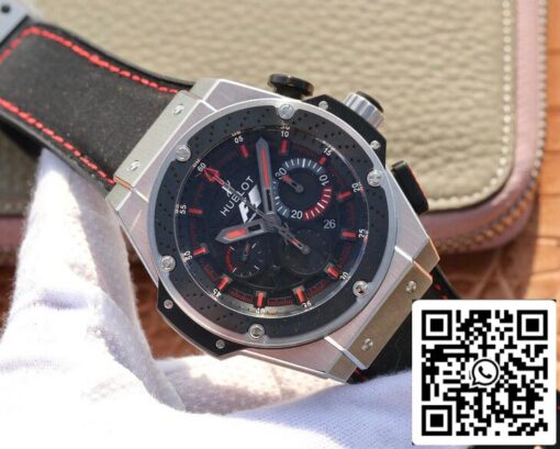 Hublot King Power 703.ZM.1123.NR.FMO10 1:1 Best Edition V6 Factory Black Dial US Replica Watch