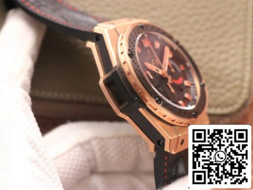 Hublot King Power Ferrari F1 1:1 Best Edition V6 Factory Black Dial Rose Gold US Replica Watch